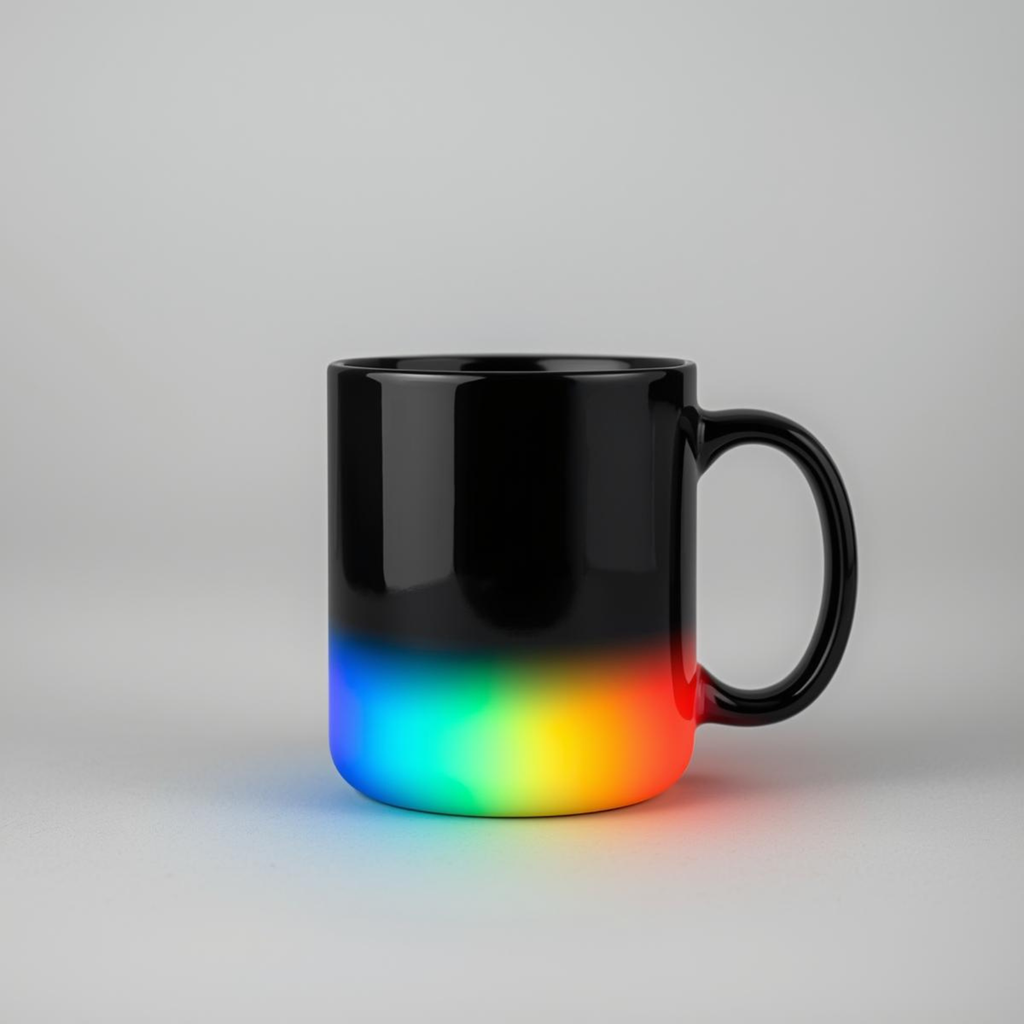 15oz personalize color changing, heat sensitive coffee mug