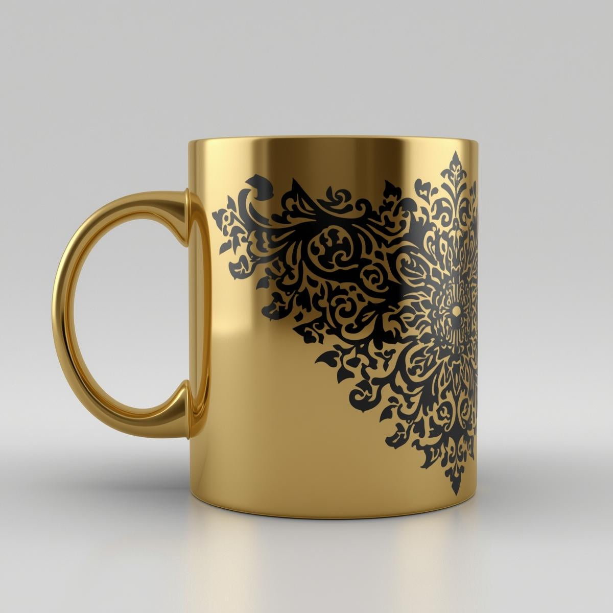 11oz Personalize gold coffee mug