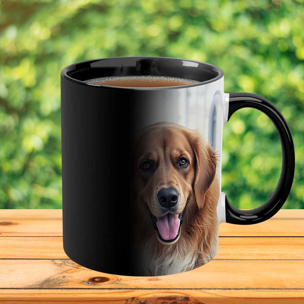 15oz personalize color changing, heat sensitive coffee mug