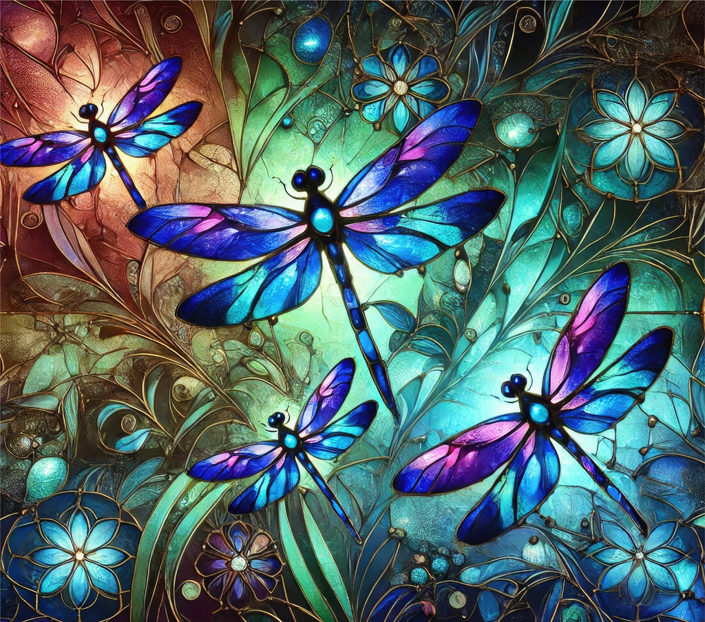 20oz stainless steel, insulated dragonfly tumbler