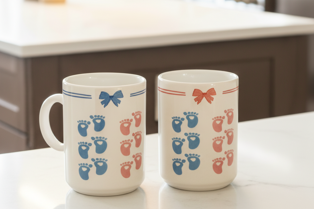15oz Gender reveal, magic color changing mug